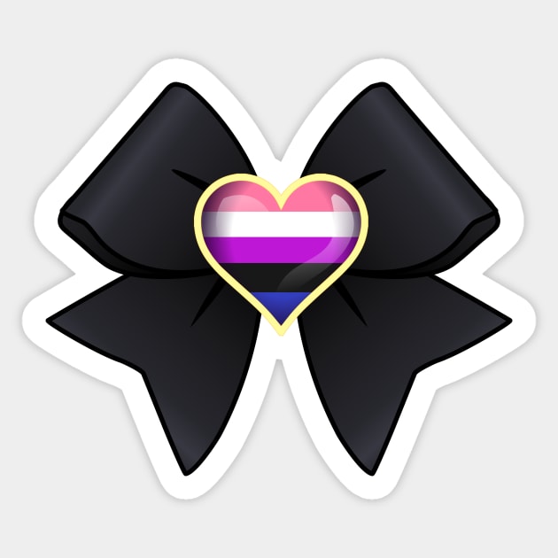 Pride Guardian: Genderfluid Sticker by LittleWhiteOwl